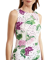 Fiona Floral Print Sleeveless Sheath Dress