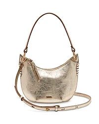 ba & sh Swing Metallic Leather Shoulder Bag