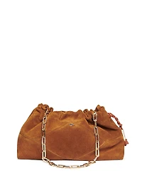 ba & sh June Small Suede Clutch