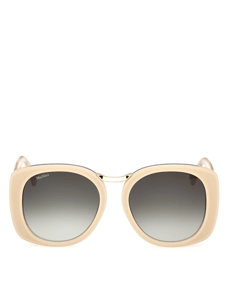 Bridge Gradient Round Sunglasses, 55mm