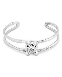 UNOde50 Rigid Semi-Open 18K Bracelet with Central Crystal