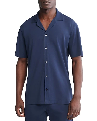 Stretch Regular Fit Button Down Sleep Shirt