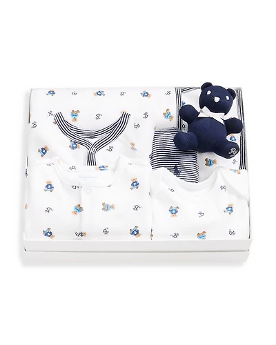 Boys' Polo Bear Cotton 7 Piece Gift Set - Baby