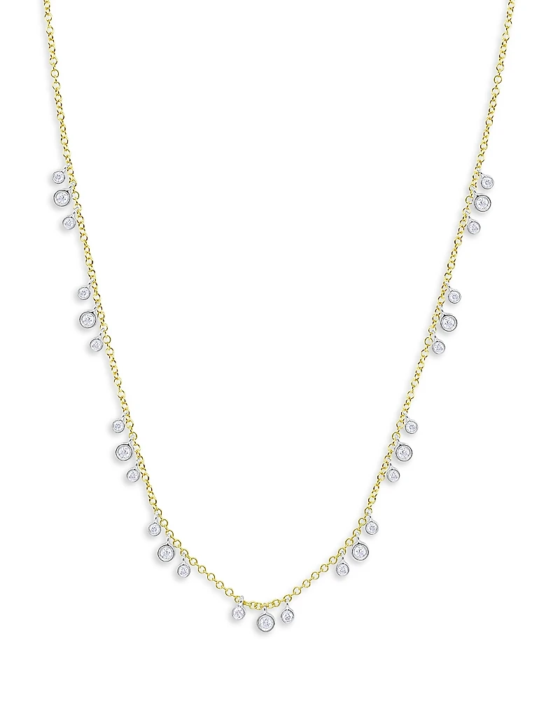 Meira T 14K Yellow Gold Scattered Diamonds Necklace, 18