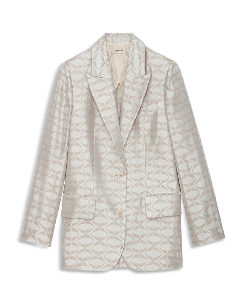 Vicka Jacquard Wings Blazer