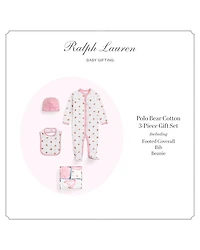 Girls' Cotton 3-Piece Gift Set - Baby