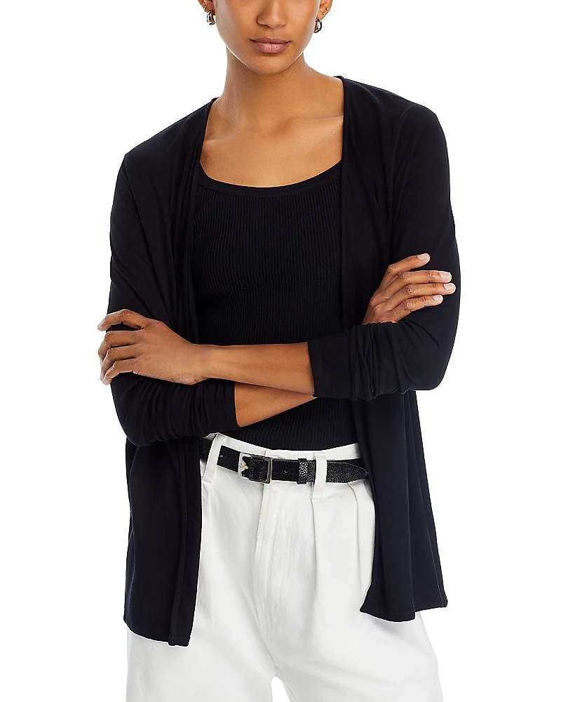 Majestic Filatures Long Sleeve Open Front Cardigan