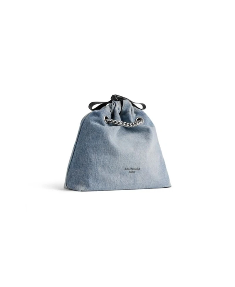 Crush Small Tote Bag Denim