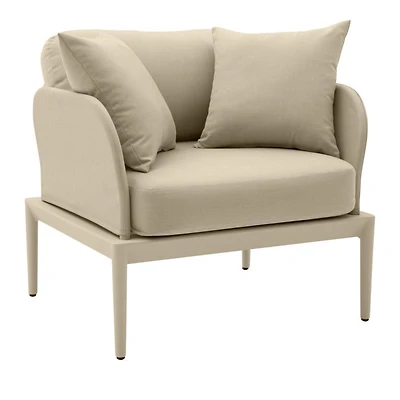 Kapri Outdoor Armchair in Taupe