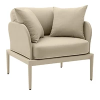 Kapri Outdoor Armchair in Taupe