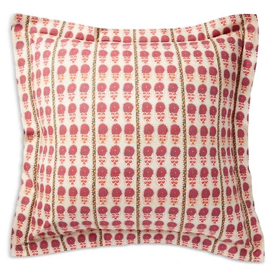 Fuchsia Daisy Suzani Euro Sham