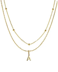 Ana Luisa 10K Gold Layered Letter Necklace