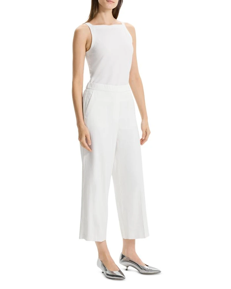 Cropped Pull On Pants
