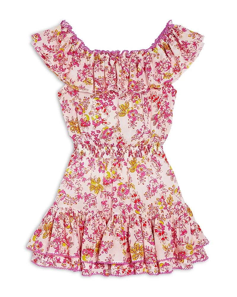 Poupette St. Barth Girls' Bella Mini Dress - Little Kid, Big Kid