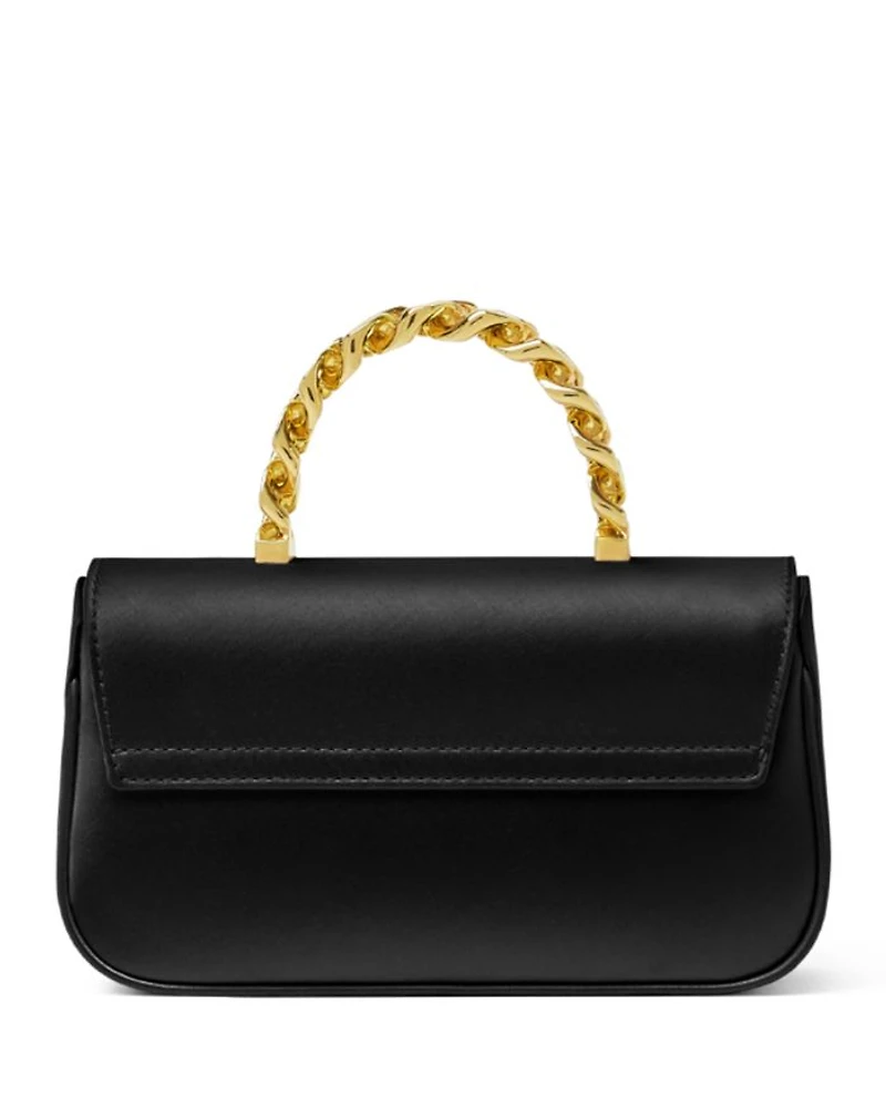 La Medusa Small Satin Top Handle Bag