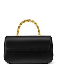 La Medusa Small Satin Top Handle Bag