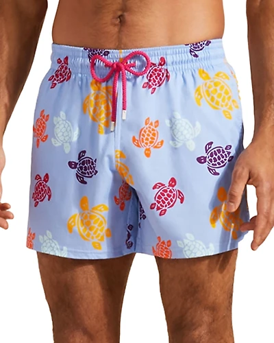 Vilebrequin Moorise Tortues Print 5 Swim Trunks