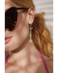 Pavé Dolce Vita Linear Drop Earrings in 18K Gold Plated