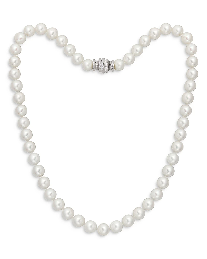Assael 18K White Gold Japanese Akoya Cultured Pearl Necklace, 18
