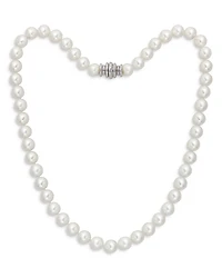 Assael 18K White Gold Japanese Akoya Cultured Pearl Necklace, 18