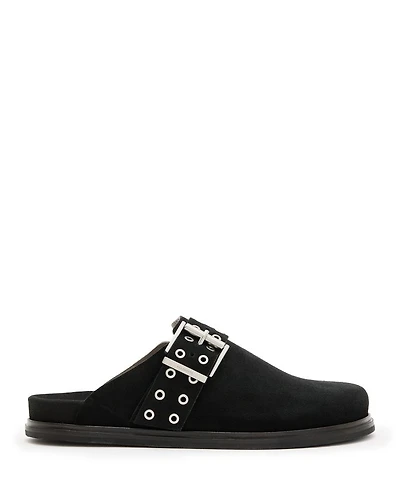 Women's Juno Buckled Grommet Mule Clogs