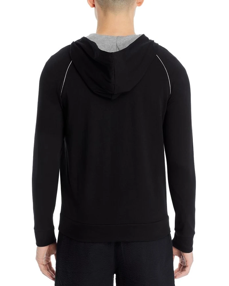 Mix & Match Cotton Blend Full Zip Hooded Jacket