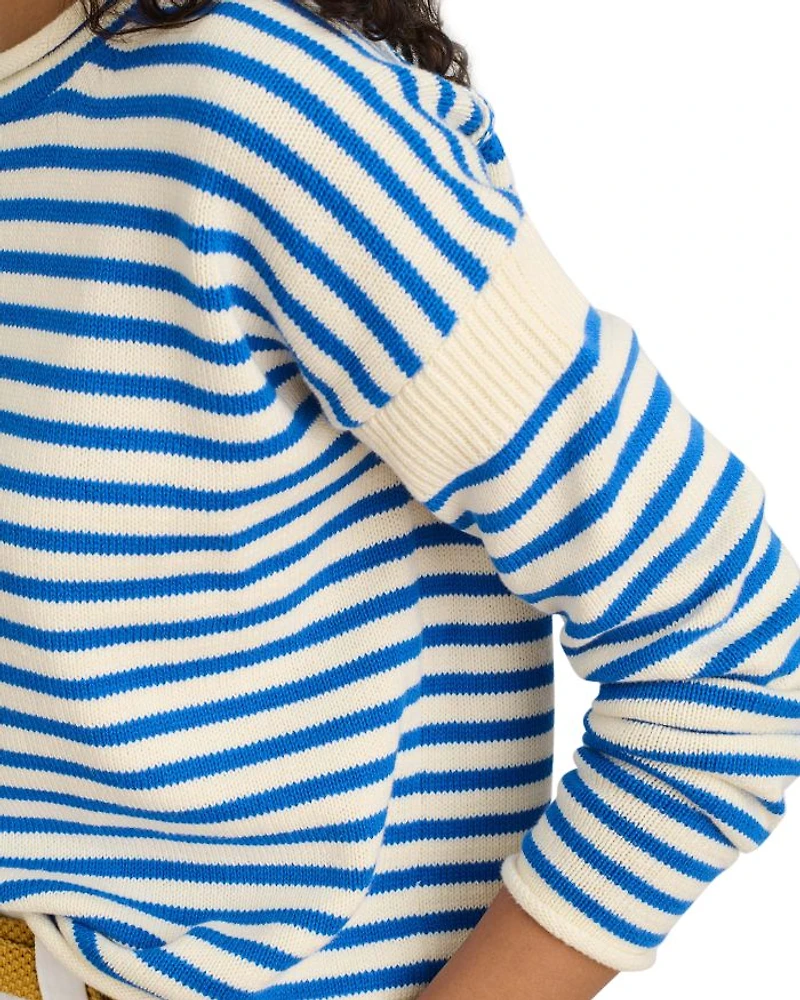 Mariner Striped Roll Neck Sweater