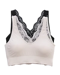 Honeydew Caitlyn Reversible Bralette, Set of 2