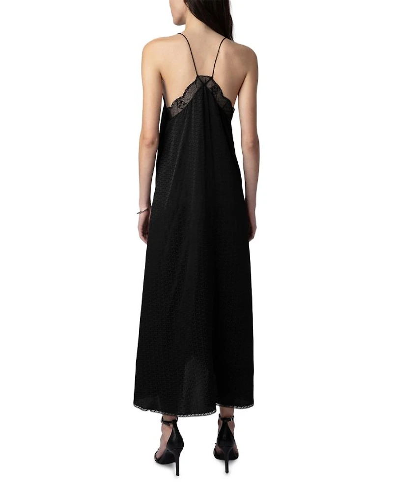 Risty Silk Jacquard Dress