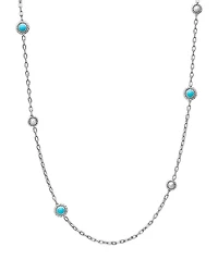 David Yurman Pearl Classics Station Chain Necklace