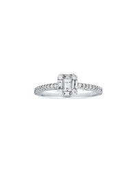 18K White Gold Mosaic Diamond Ring