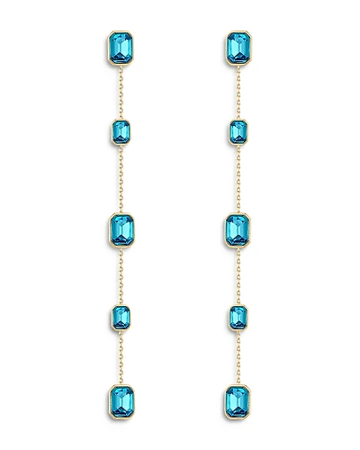 Ettika Color Crystal Linear Drop Earrings