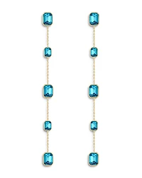 Ettika Color Crystal Linear Drop Earrings