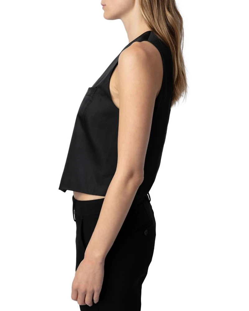Emaux Satin Vest