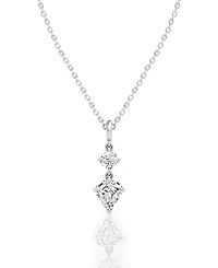 Duo Drop Pendant 14K Yellow Gold, 1.0ctw Round Brilliant & Shield Lab Grown Diamonds, 18-20"