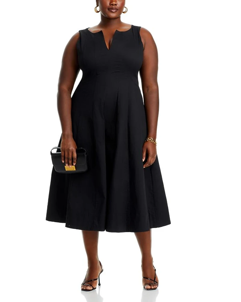 Paneled Midi Dress
