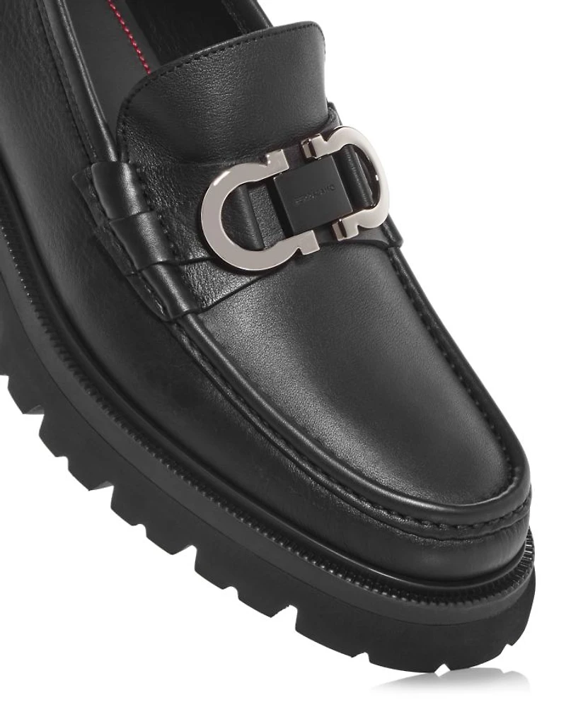 Men's Gancini Leather Loafers