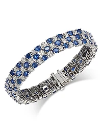 Bloomingdale's Fine Collection Blue Sapphire and Diamond Bracelet