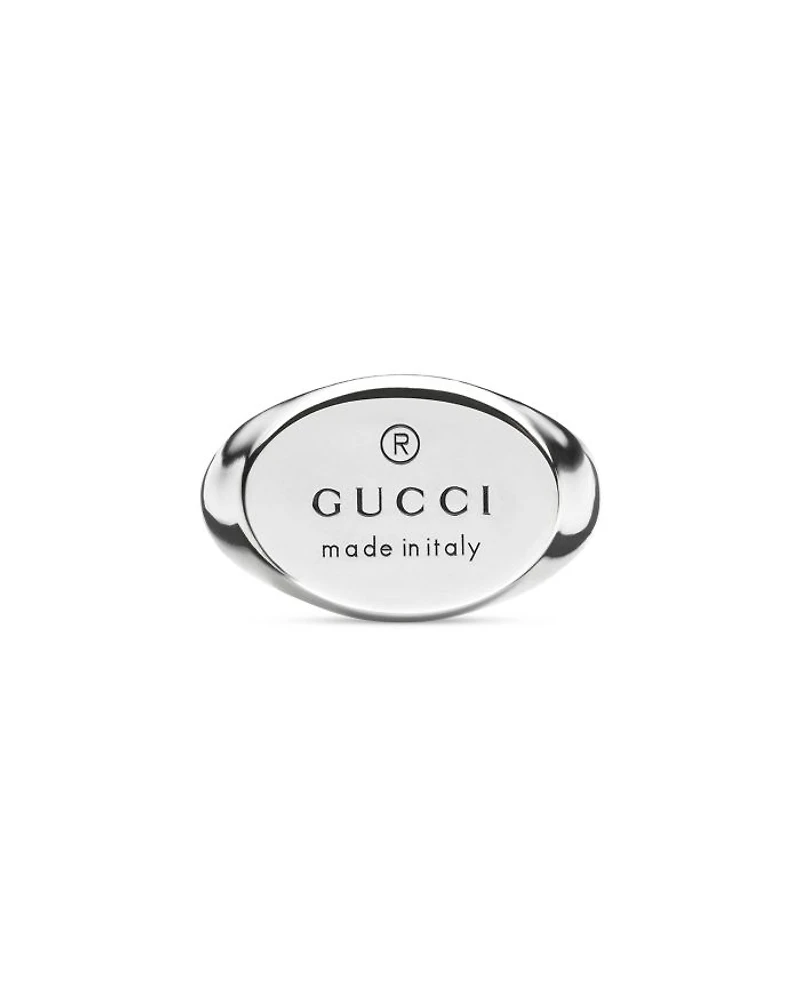 Sterling Silver Trademark Oval Ring