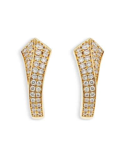 18K Yellow Gold Via Fiori Chiari Diamond Earrings, 0.82 tcw - Exclusive, Italy Campaign