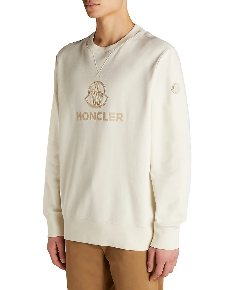 Moncler Cosston Cotton & Cashmere Logo Sweatshirt