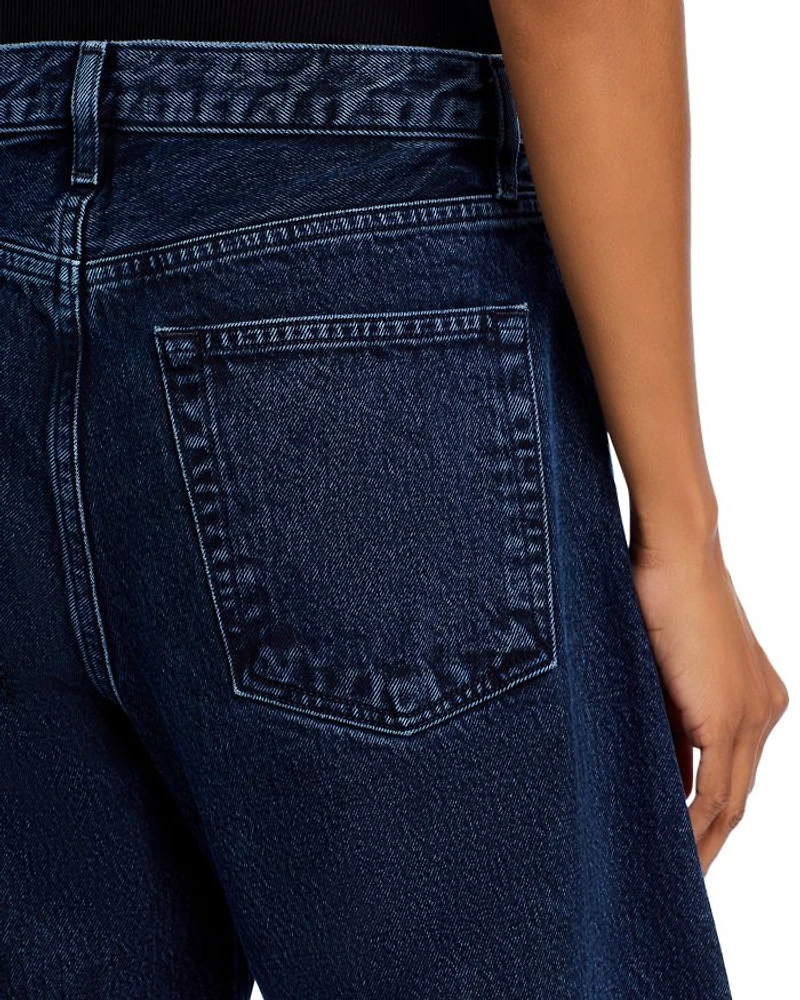 High Rise Bubble Jeans Dorado