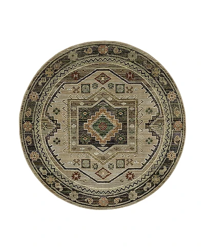Oriental Weavers Andorra 2442D Round Area Rug, 7'10 x 7'10