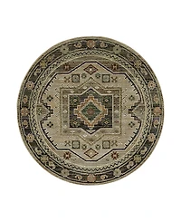 Oriental Weavers Andorra 2442D Round Area Rug, 7'10 x 7'10