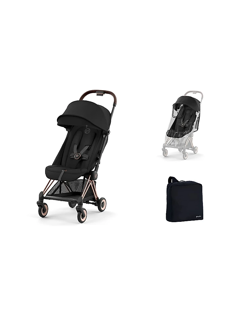 Cybex Coya Compact Lightweight Stroller & Lux Travel Bundle