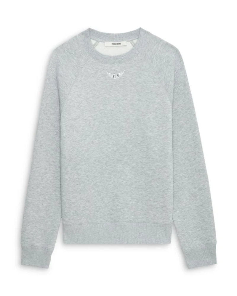 Upper Pmo Rhinestone Wings Sweatshirt