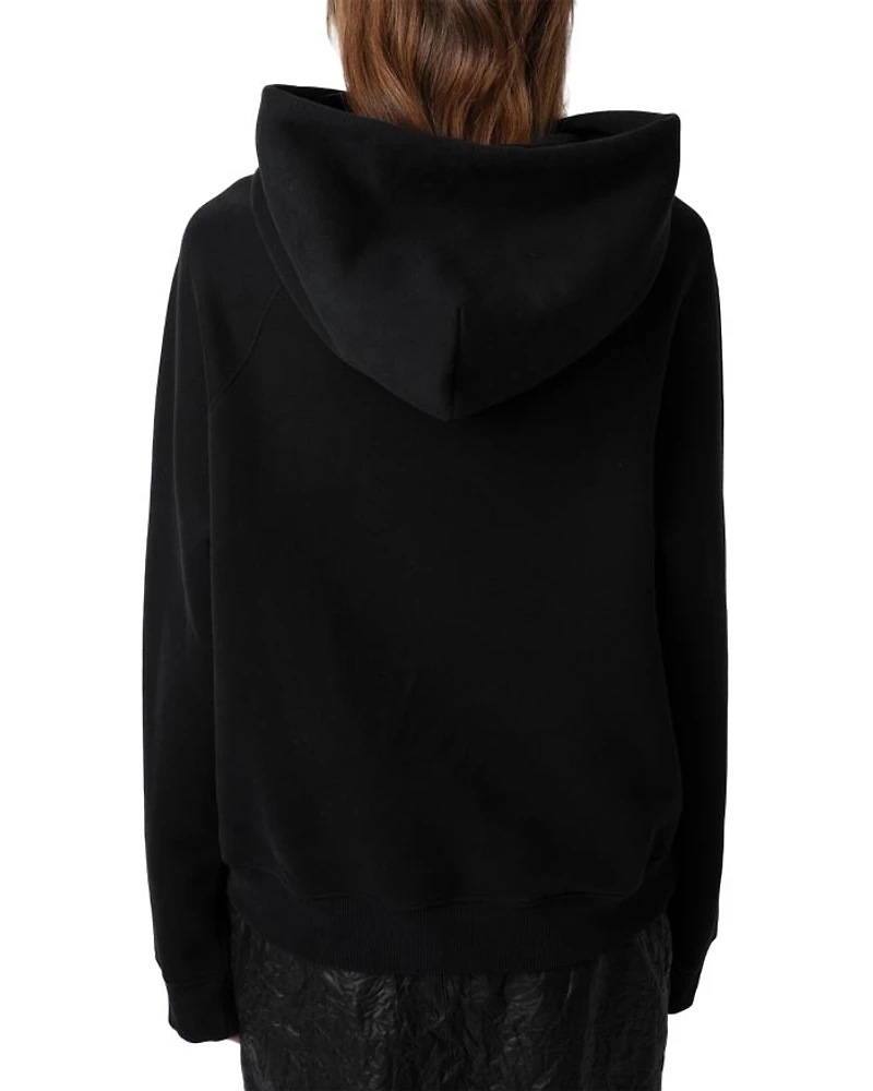 Georgy Pmo Rhinestone Wings Hoodie
