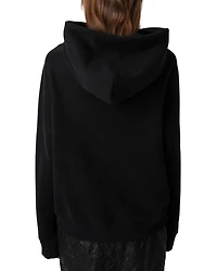 Georgy Pmo Rhinestone Wings Hoodie