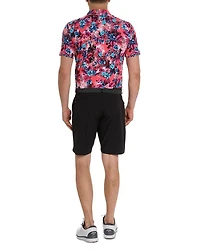Island Time Floral Classic Fit Performance Polo Shirt