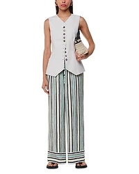 Nicola Striped Wide Leg Pants